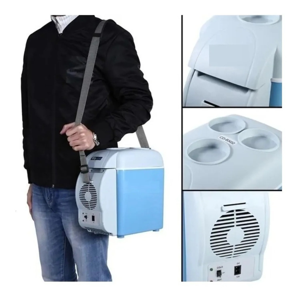 Refrigerador Portátil Camping + Portavasos