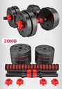 Set Mancuernas Y Barra Armable 20kg