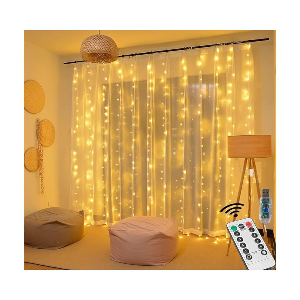 Luces LED de cortina colgantes de pared