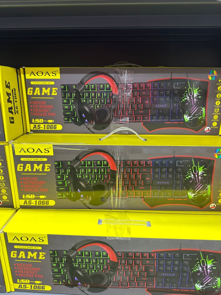 Kit Gamer Rgb 4 Piezas SET