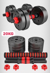 Set Mancuernas Y Barra Armable 20kg